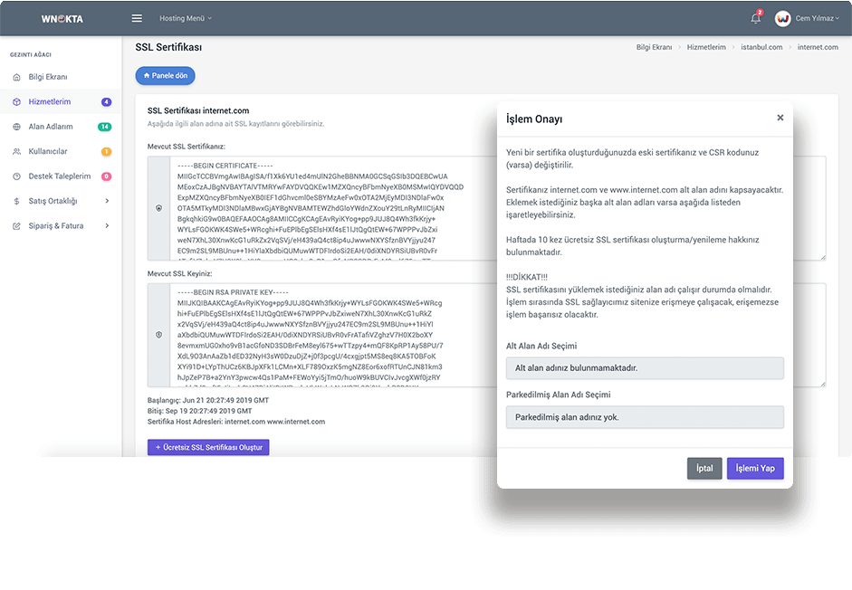 Güvenlik Sertifikası